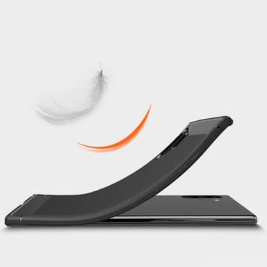 Stöttåligt Armor Carbon TPU-skal Samsung Note 10 Plus - Röd