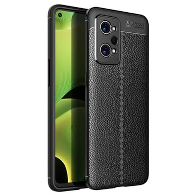 Realme GT Neo2 TPU skal Litchi Texture - Svart