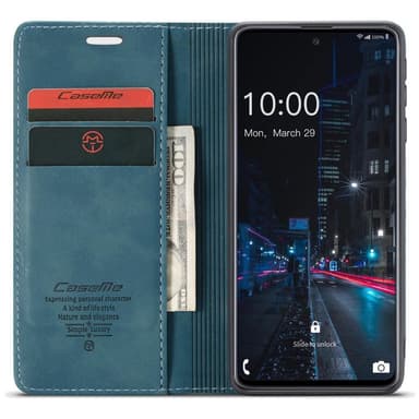 CASEME Plånboksfodral Samsung Galaxy A33 5G - Grön-Blå