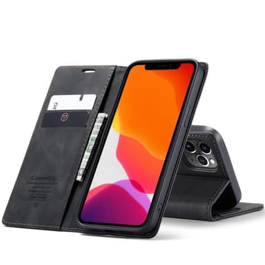 CASEME Plånboksfodral iPhone 12 Pro Max - Svart