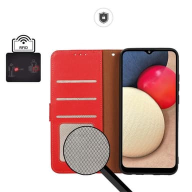 KHAZNEH Xiaomi Redmi 10 Plånboksfodral - Röd
