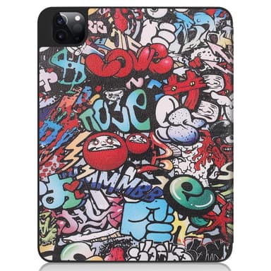 iPad Pro 11 2021 Slim fit tri-fold fodral - Graffiti