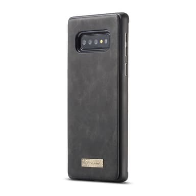 CASEME Samsung Galaxy S10 Retro läder plånboksfodral - Svart