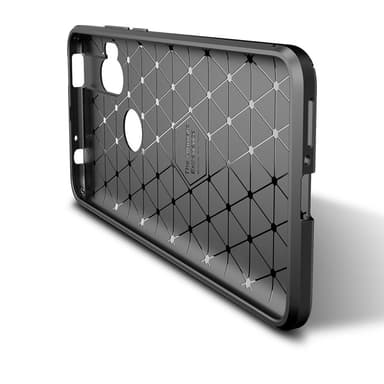Motorola One Hyper Karbon fiber Skal - Svart