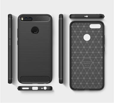 Stöttåligt Armor Carbon TPU-skal Xiaomi Mi A1 - Röd