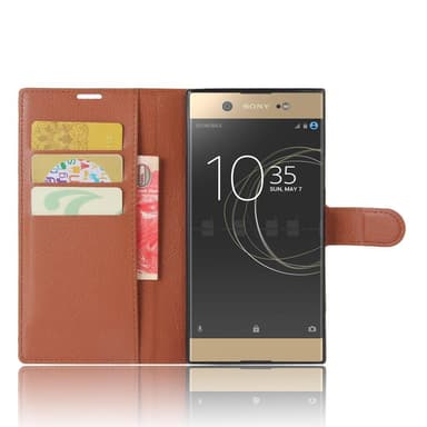 Sony Xperia XA1 Ultra - Retro Plånboksfodral - Brunt