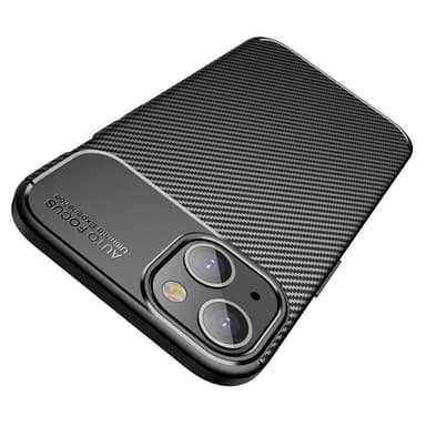 SKALO iPhone 13 Carbon Fiber TPU-skal - Blå