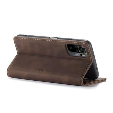 CASEME Plånboksfodral Xiaomi Redmi Note 10 4G / Note 10S - Coffee