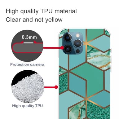 SKALO iPhone 13 Pro Marmor TPU-skal - Motiv 3