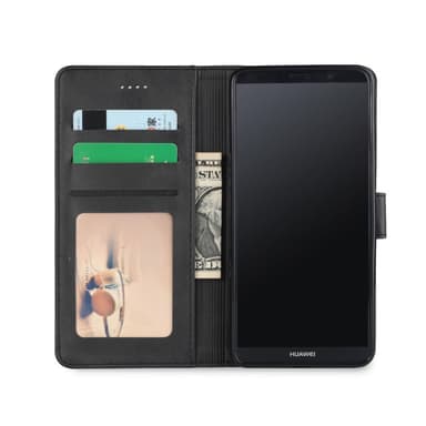 LC.IMEEKE Wallet Case Fodral till Huawei Mate 10 Pro - Svart
