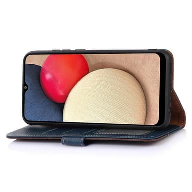 KHAZNEH Motorola Moto G52 Plånboksfodral - Blå/Brun