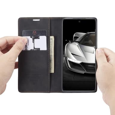 CASEME Plånboksfodral Xiaomi Redmi Note 9 Pro - Svart