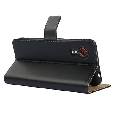 Plånboksfodral Samsung Galaxy Xcover 5 i Svart Läder