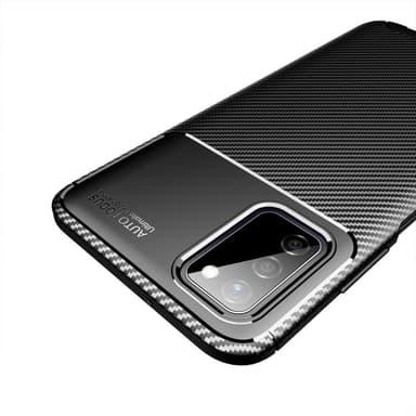 Samsung Galaxy A03s Karbon fiber Texture  Skal - Svart