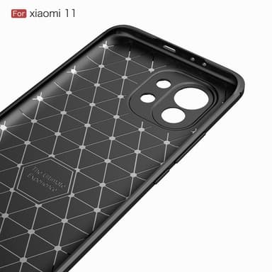 Xiaomi Mi 11 Karbon fiber Texture Skal - Svart