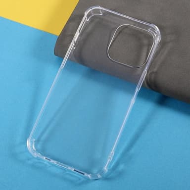 iPhone 13 Pro Transparant mjukt TPU Skal Med Förstärkta Hörn