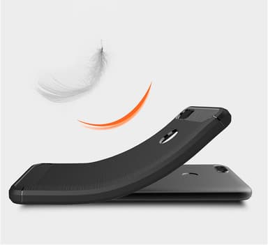 Stöttåligt Armor Carbon TPU-skal Xiaomi Mi A1 - Röd