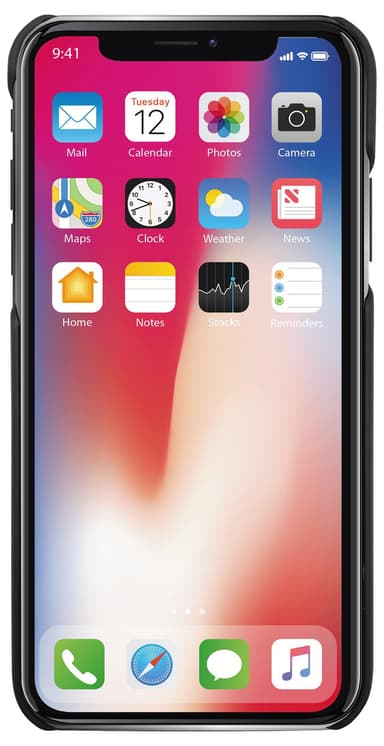 Puro plånboksfodral för iPhone Xs Max (svart)