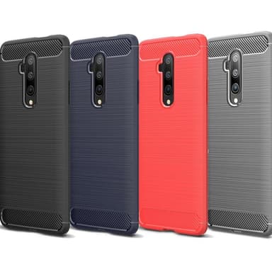 Stöttåligt Armor Carbon TPU-skal Oneplus 7T Pro - Blå