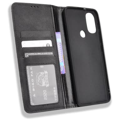 Motorola Moto E20 / E30 / E40 Plånboksfodral  - Svart