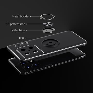 OnePlus 10 Pro 5G skal med Finger Ring och inbyggd plåt