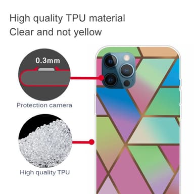 SKALO iPhone 13 Pro Max Marmor TPU-skal - Motiv 3