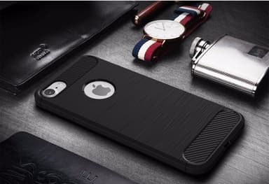SKALO iPhone 7/8 Armor Carbon Stöttåligt TPU-skal - Grå