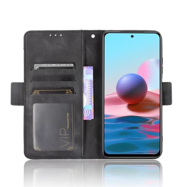 Xiaomi Redmi Note 10S / Note 10 4G Plånboksfodral  - Svart