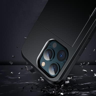 SKALO iPhone 13 Armor Skal Korthållare - Svart