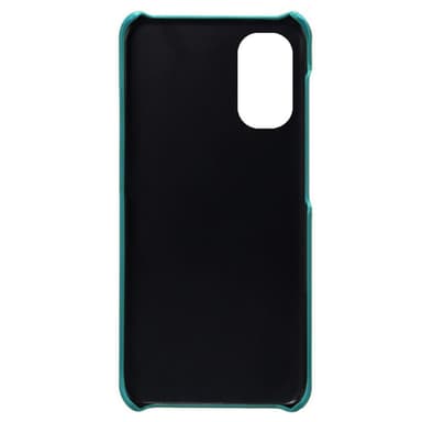 SKALO Moto G31 / G41 PU-Läder Korthållare Skal - Turkos