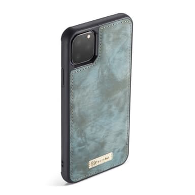 CASEME iPhone 11 Pro Retro Split läder plånboksfodral - Blå