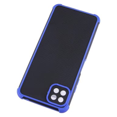 SKALO Samsung A22 5G Armor Hybrid Bumper Skal - Blå