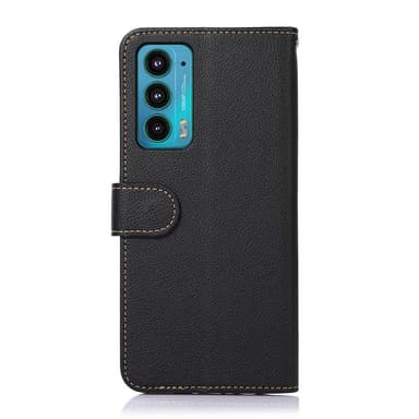 KHAZNEH Motorola Edge 2021 Plånboksfodral - Svart/Röd