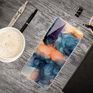 SKALO Samsung S21 FE Marmor TPU-skal - Motiv 4