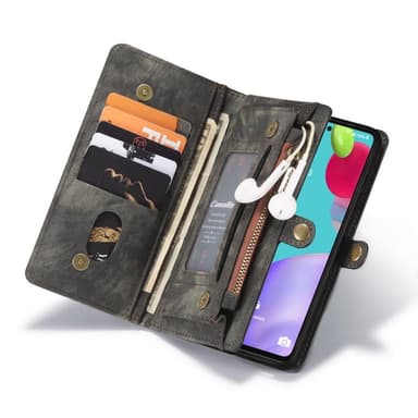 CASEME Samsung Galaxy A52 / A52s Retro plånboksfodral - Grå