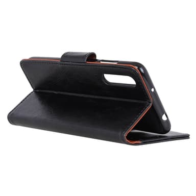 Samsung Galaxy A70 Plånboksfodral Textured Split - Svart