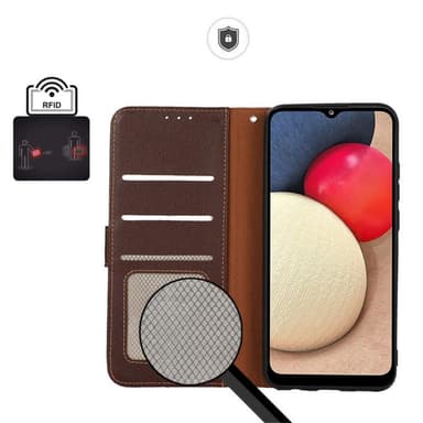 KHAZNEH Motorola Moto G60s Plånboksfodral - Brun