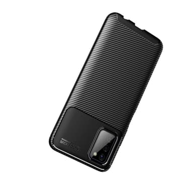 Samsung Galaxy A03s Karbon fiber Texture  Skal - Svart