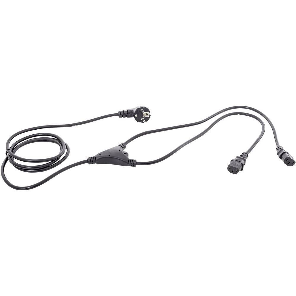 HAWA 1008274 IEC Y-kabel Svart 2.35 m