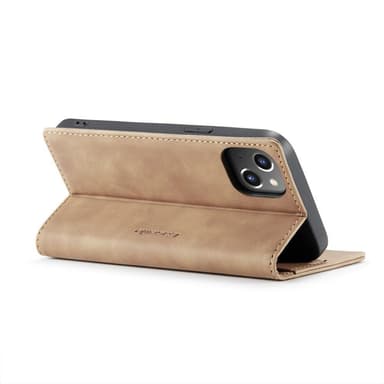 CASEME Plånboksfodral iPhone 13 Pro - Brun