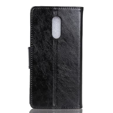Nokia 5.1 Plus Plånboksfodral Textured Split - Svart