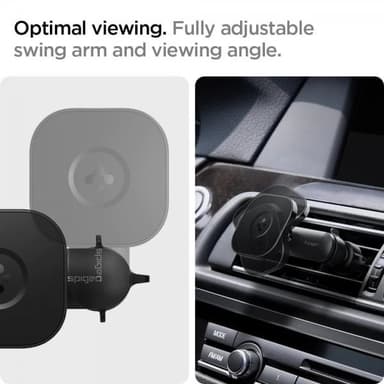 Spigen Bilhållare OneTap Magnetic Car Mount Air Vent Wireless Charging Svart