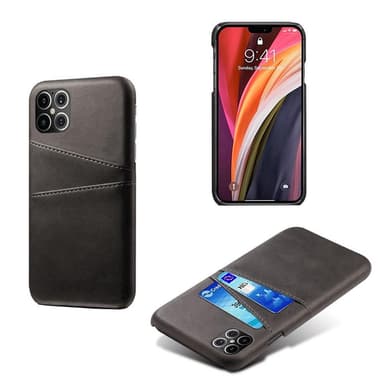 KSQ iPhone 12 Pro Max Skal med kortplats - Svart