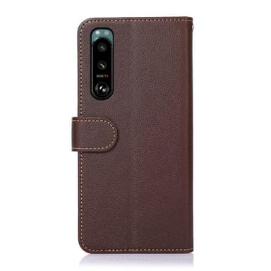 KHAZNEH Sony Xperia 5 III Plånboksfodral Brun