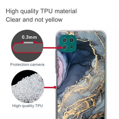 SKALO Samsung A22 5G Marmor TPU-skal - Motiv 6