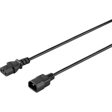Basetech BT-1886919 IEC Kabelförlängning Svart 3.00 m