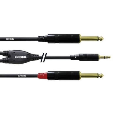 Cordial CFY1,5WPP Audio Adapterkabel [1x Teleplugg 3.5