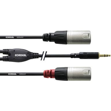 Cordial Audio Adapterkabel [1x Teleplugg 3.5 mm - 2x
