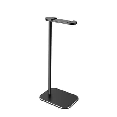 Hållare för hörlurar och headset ABS/aluminiumlegering Svart