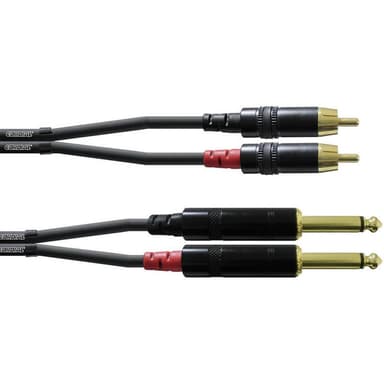 Cordial CFU1,5PC Audio Adapterkabel [2x Teleplugg 6.35